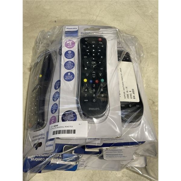 12 PHILLIPS UNIVERSAL REMOTES
