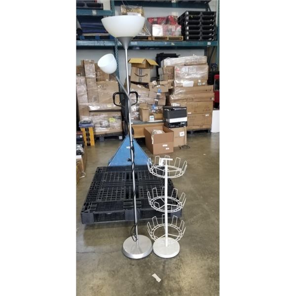 FLOOR LAMP AND SHOE RACK