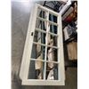 Image 1 : VINTAGE WINDOW PANE W/ MIRRORS INSERTED 20.5x48"