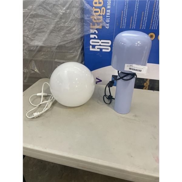 IKEA FADO LAMP AND MOES ECHO LAMP