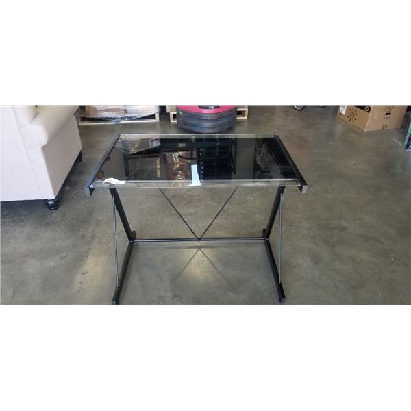 MODERN GLASS TOP DESK