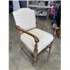 Image 3 : ANTIQUE CHAIR W/ SIDE TABLE