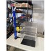 Image 1 : ACRYLIC THREE-TIER DISPLAY CASE AND ACRYLIC TUBE WITH STRAP