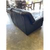 Image 4 : "WILMA" MADE IN ITALY BLACK LEATHER SOFA