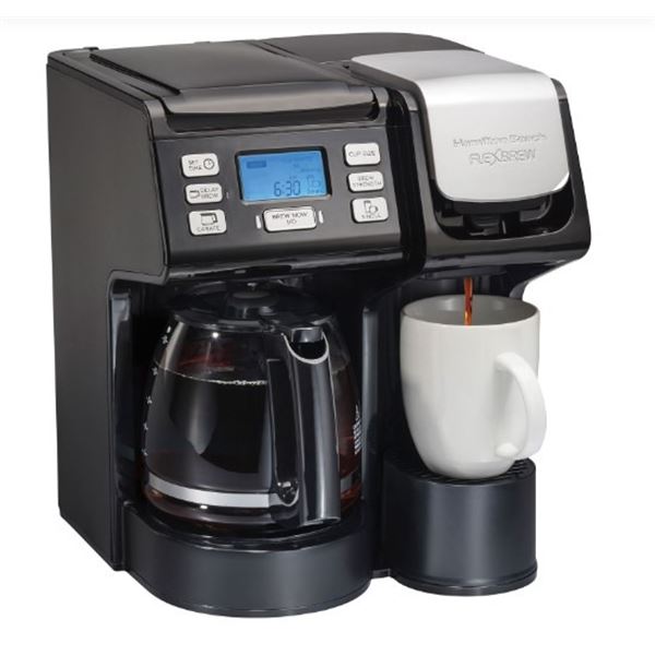 HAMILTON BEACH FLEX BREW TRIO 12-CUP COFFEE MAKER - TESTED WORKING, RETAIL $119