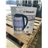 Image 2 : HAMILTON BEACH 1.7L ELECTRIC GLASS KETTLE - TESTED WORKING