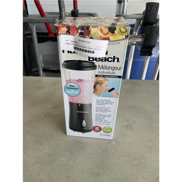 HAMILTON BEACH PERSONAL TRAVEL BLENDER - TESTED WORKING