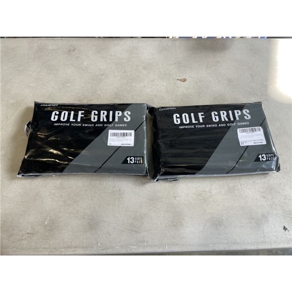 2 NEW PREMIUM RUBBER GOLF GRIP SETS, 13PC PER