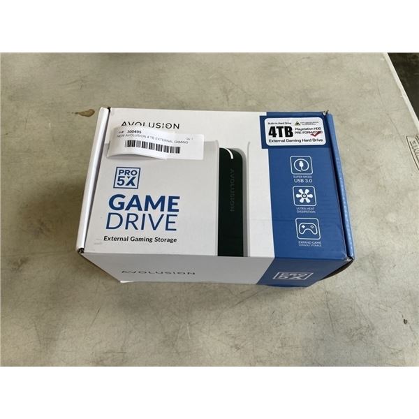 NEW AVOLUSION 4 TB EXTERNAL GAMING  HARD DRIVE EXTERNAL STORAGE DEVICE FOR PLAYSTATION 5