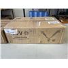 Image 3 : 2 VIVO DUAL MONITOR DESK STANDS - 1 FIXED, 1 PNEUMATIC