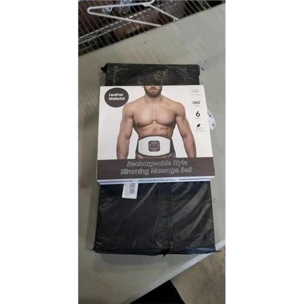 3 NEW LEATHER RECHARGEABLE MASSAGE BELT