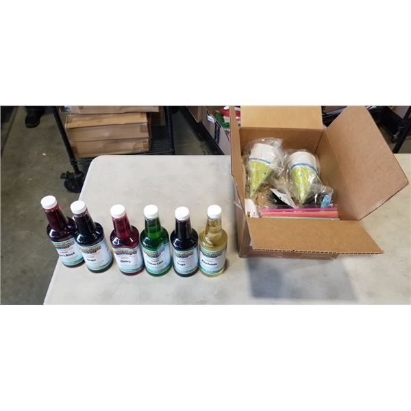 NEW HAWAIIAN SHAVED ICE SYRUP AND SERVING SET