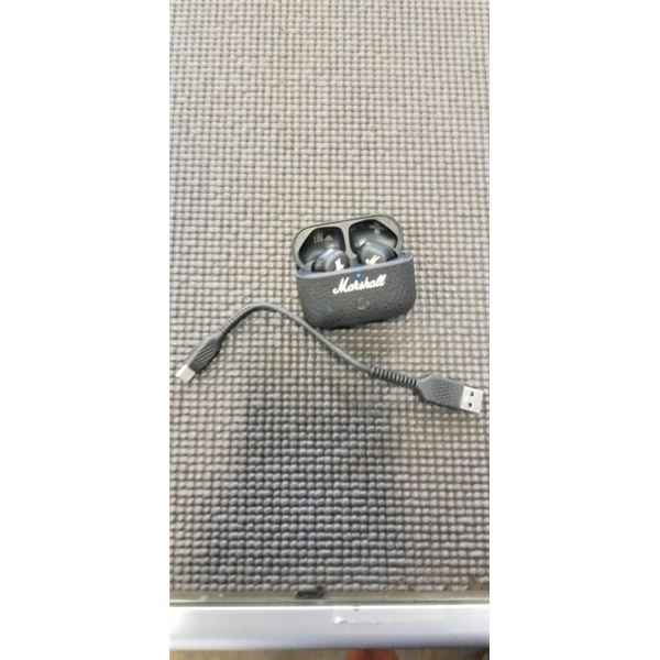 MARSHALL MOTIF II IN EAR NOISE CANCELLING TRUE WIRELESS EARBUDS - TESTED WORKING, RETAIL $269