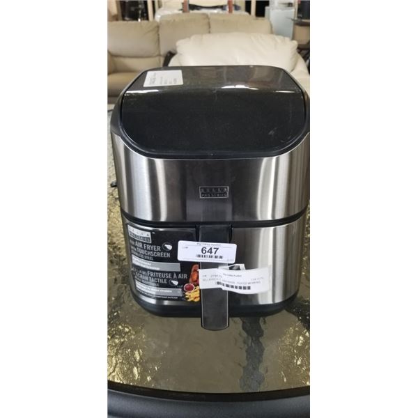 AS NEW BELLAPRO 5.7L  AIR FRYER - TESTED WORKING, RETAIL $219