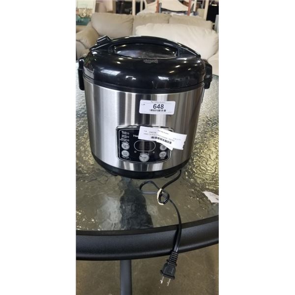 AS NEW HAMILTON BEACH RICE COOKER - TESTED WORKING
