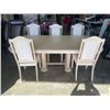 Image 2 : LIGHT OAK DINING TABLE WITH 6 CHAIRS AND EXTENSION