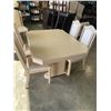 Image 8 : LIGHT OAK DINING TABLE WITH 6 CHAIRS AND EXTENSION
