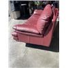 Image 4 : BURGUNDY LEATHER SOFA, GOOD CONDITION
