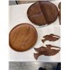 Image 2 : ASSORTED WOOD BOXES AND CARVED ITEMS