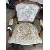Image 2 : ANTIQUE CHAIR W/ FOOT STOOL