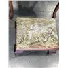 Image 3 : ANTIQUE CHAIR W/ FOOT STOOL