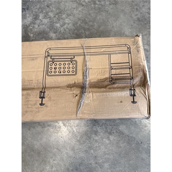 VIVO BLACK CLAMP ON DESK SHELVING SYSTEM