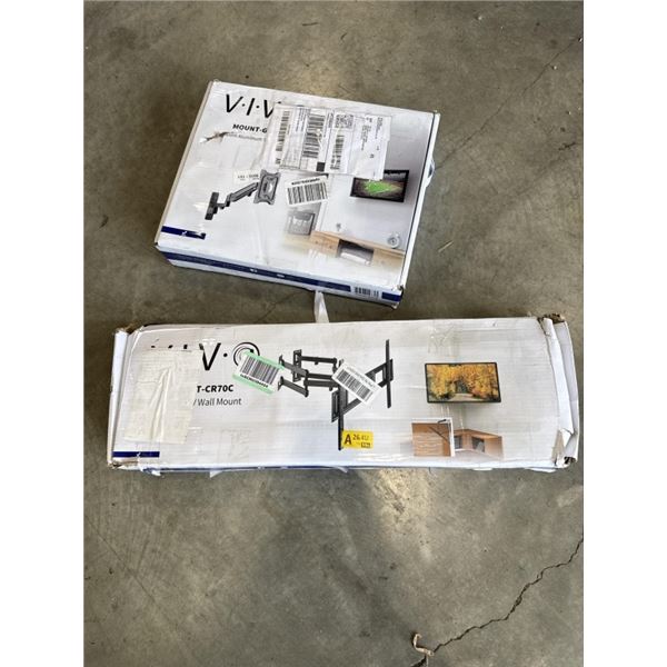 VIVO CORNER TV WALL MOUNT AND PREMIUM ALUMINUM TV WALL MOUNT