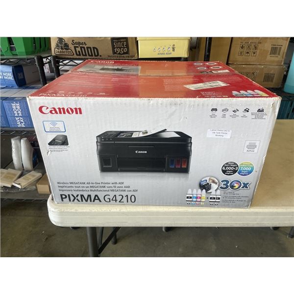 CANON PIXMA G4210 INK TANK PRINTER - WORKING