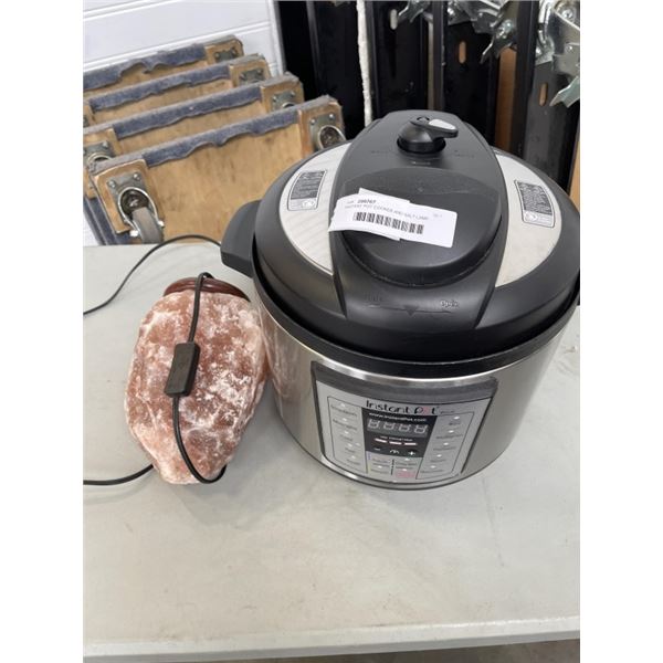 INSTANT POT COOKER AND SALT LAMP