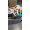 Image 1 : BOX OF NEW AMAZON CRAFT ITEMS - HEAT TRANFER VINYL, OIL COLOURS, BEADS, ETC