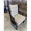 Image 1 : WOOD PILLOW BACK ACENT CHAIR