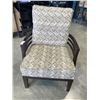 Image 3 : WOOD PILLOW BACK ACENT CHAIR