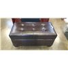 Image 1 : LEATHER STORAGE OTTOMAN