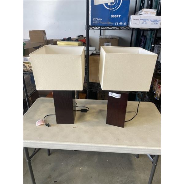 PAIR OF TABLE LAMPS