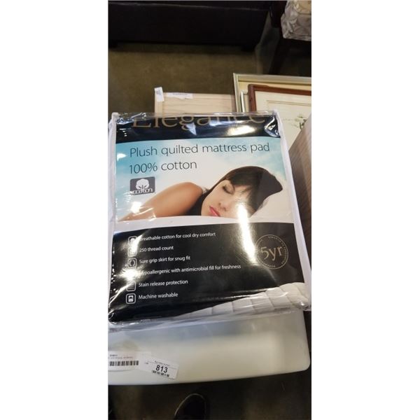 NEW KING SIZE BREATHABLE QUILTED MATTRESS PAD
