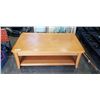 Image 1 : OAK LIFT TOP COFFEE TABLE W/ STORAGE