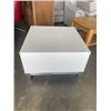 Image 1 : WHITE COFFEE TABLE W/ OPEN SHELF