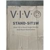 Image 2 : VIVO SIT TO STAND SINGLE MONITOR WALL MOUNT WORKSTATION