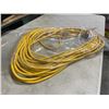 Image 2 : AS NEW 75FT YELLOW  INDOOR OUTDOOR HEAVY DUTY LIGHTED 3 WIRE GROUNDED EXTENSION CORD 16AWG