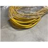 Image 3 : AS NEW 75FT YELLOW  INDOOR OUTDOOR HEAVY DUTY LIGHTED 3 WIRE GROUNDED EXTENSION CORD 16AWG