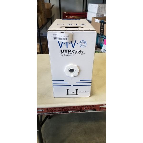 NEW BOX OF VIVO UTB CABLE CAT 6 PURE COPPER - 500FT