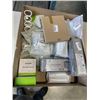 Image 1 : TRAY OF NEW AMAZON ITEMS - CLOSET ORGANIZERS, CURTAIN RINGS, ETC