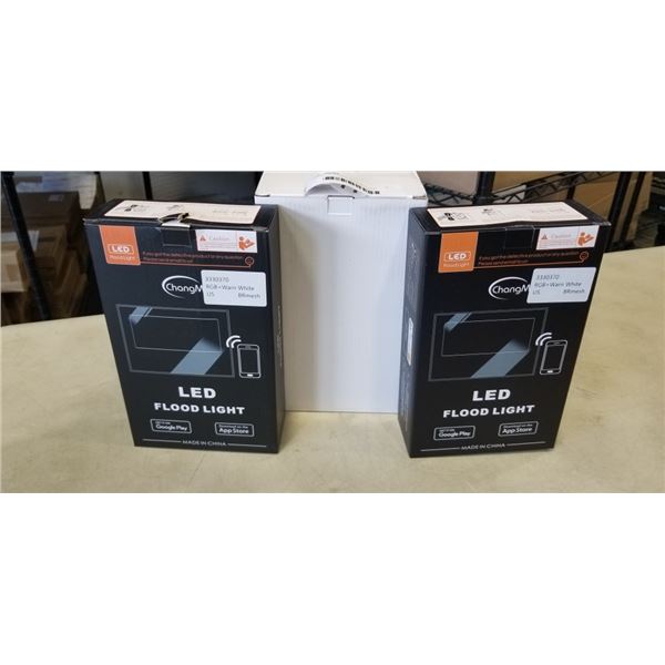 4 NEW LED FLOODLIGHTS WITH APP CONNECTIVITY