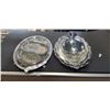 Image 1 : COLLECTION OF ANTIQUE SILVER PLATE SERVING ITEMS
