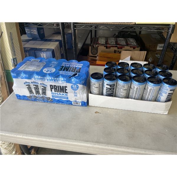 2 CASES OF PRIME COOKIES AND CREAM SHAKE