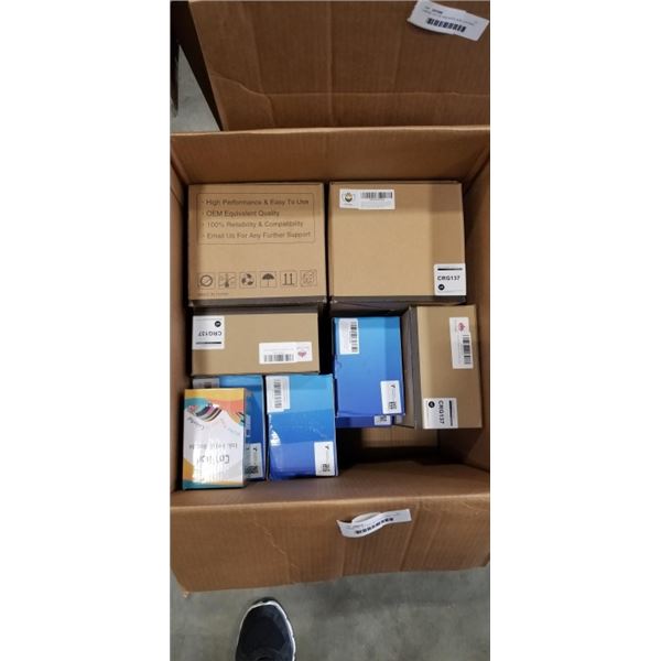 LARGE LOT OF NEW INK TONER AND TONER CARTRIDGES