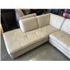 Image 4 : 2PC BEIGE LEATHER SECTIONAL