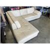 Image 5 : 2PC BEIGE LEATHER SECTIONAL
