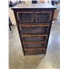 Image 1 : 6 DRAWER STORAGE ORGANIZER WITH RATTAN BASKETS