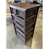 Image 5 : 6 DRAWER STORAGE ORGANIZER WITH RATTAN BASKETS